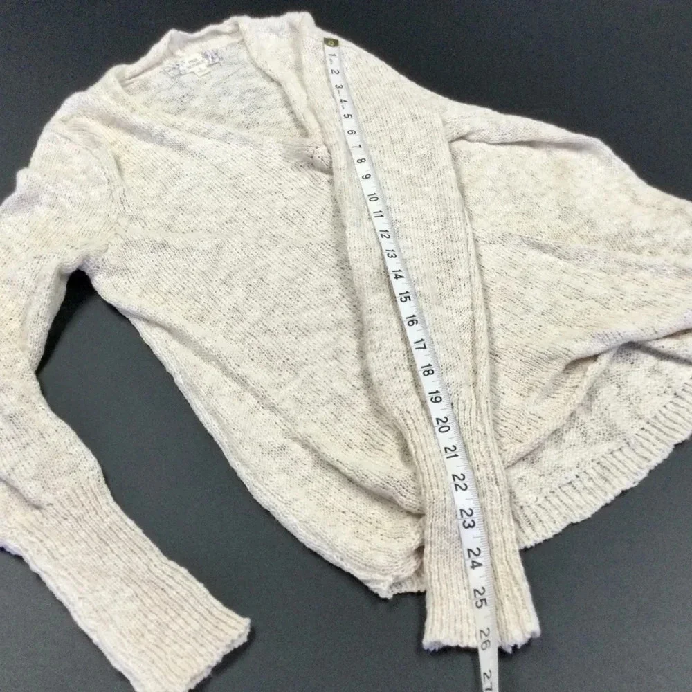 Women's Pink‎ Republic long sleeve faux wrap Sweater L Beige